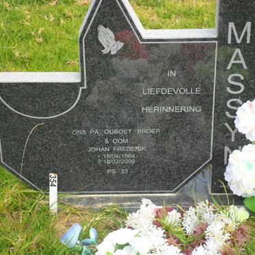 MASSYN Johan Frederik 1964-2009