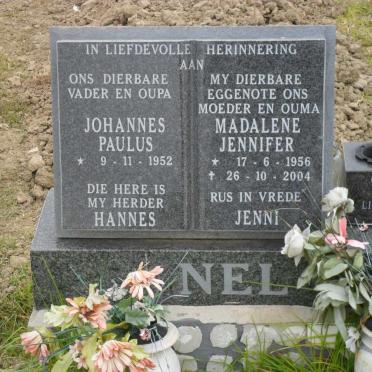 NEL Johannes Paulus 1952- &amp; Madelene Jennifer 1956-2004