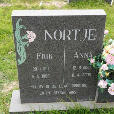 NORTJE Frik 1917-1998 &amp; Anna 1930-2006