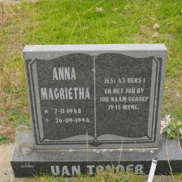 TONDER Anna Magrietha, van 1948-1994