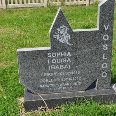 VOSLOO Sophia Louisa 1933-2012