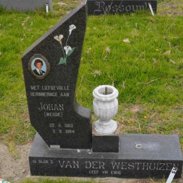 WESTHUIZEN Johan, van der 1960-1994