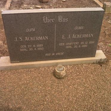 ACKERMAN J.S. 1889-1953 &amp; E.J. CRAFFERT 1894-1980