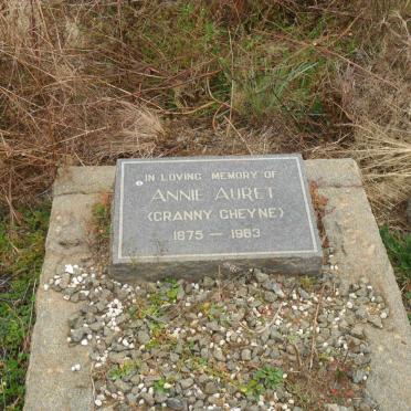 AURET Annie formerly CHEYNE 1875-1963