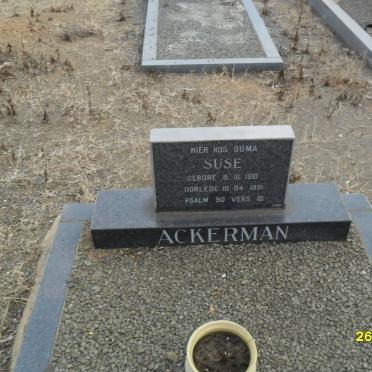 ACKERMAN Suse 1910-1991