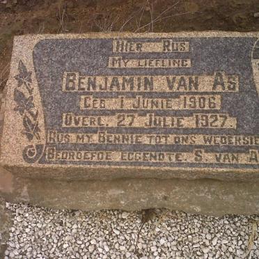 AS Benjamin, van 1906-1927