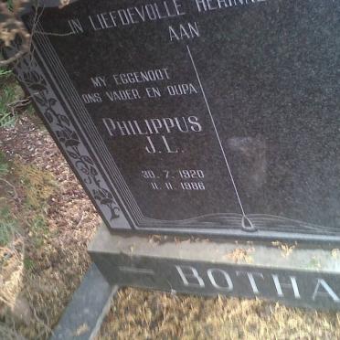 BOTHA Philippus J.L. 1920-1986