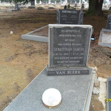 BLERK Sebastiaan Samuel, van 1922-1981