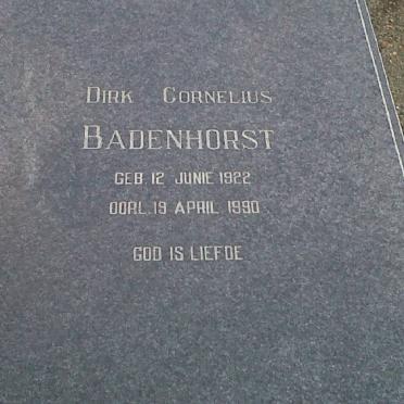 BADENHORST Dirk Cornelius 1922-1990