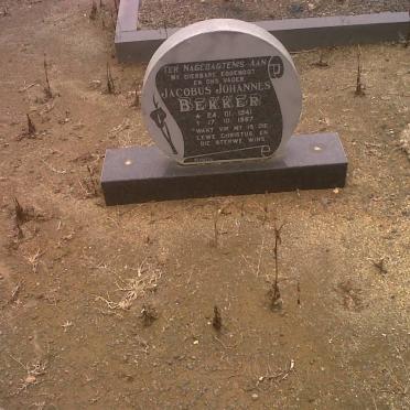 BEKKER Jacobus Johannes 1941-1987