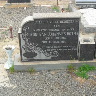 BOTHA Adriaan Johannes 1894-1961 &amp; Margaret G.S. BUDGE 1893-1968