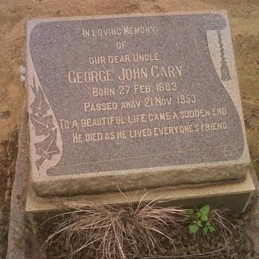 CARY George John -1883-1953