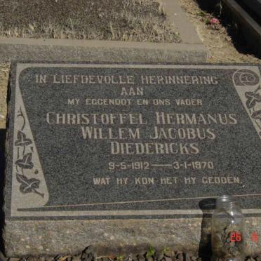 DIEDERICKS Christoffel Hermanus Willem Jacobus 1912-1970