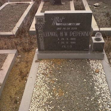 DEDEKIND Ludwig H.W. 1909-1990