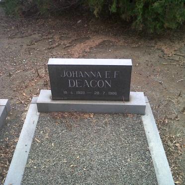 DEACON Johanna E.F. 1909-1986