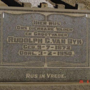 DYK Rudolph G., van 1872-1950