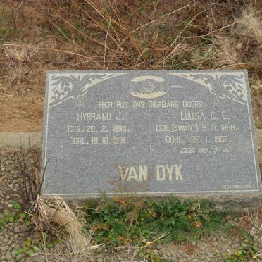 DYK Sybrand J., van 1894-1971 &amp; Louisa C.E. SWART 1886-1962