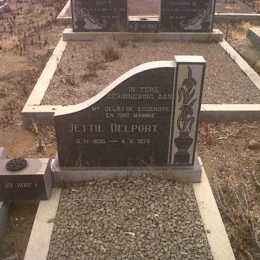 DELPORT Jan H. 1894-1986 &amp; Jettie 1895-1975