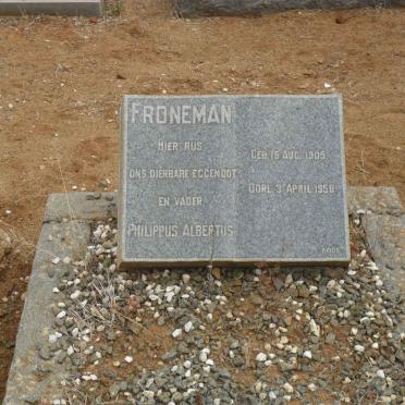 FRONEMAN Philippus Albertus 1905-1958