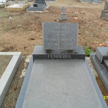 FERREIRA Andries Johannes 1916-1987