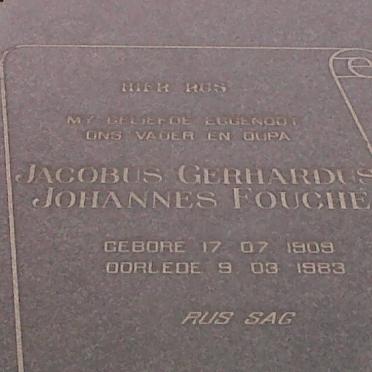 FOUCHÉ Jacobus Gerhardus Johannes 1909-1983