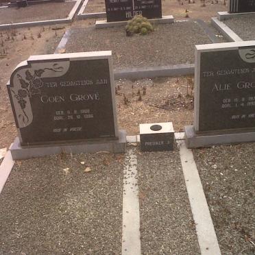 GROVÉ Coen 1908-1986 &amp; Alie 1917-1992