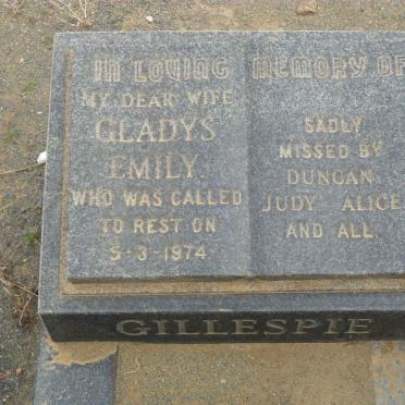GILLESPIE Gladys Emily -1974