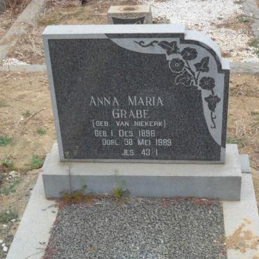 GRABE Anna Maria nee VAN NIEKERK 1898-1989
