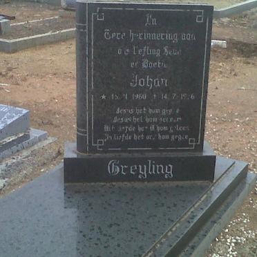 GREYLING Johan 1960-1976
