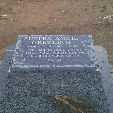 GREYLING Annie 1936-2003
