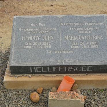 HELLFERSCEË Hendry John 1887-1958 &amp; Maria Catherine 1909-1963