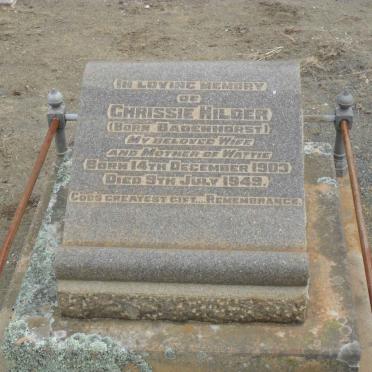 HILDER Chrissie nee BADENHORST 1903-1949
