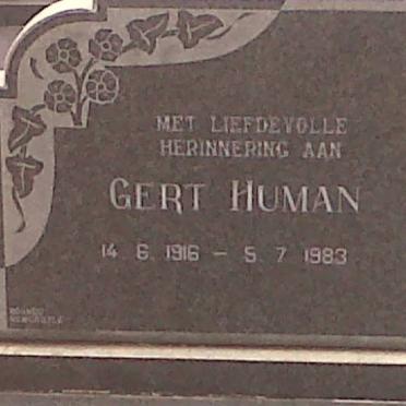 HUMAN Gert 1916-1983