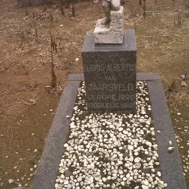 JAARSVELD Floris Albertus, van 1920-1921 
