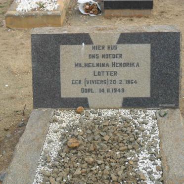 LOTTER Wilhelmina Hendrika nee VIVIERS 1864-1949