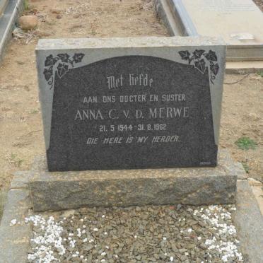 MERWE Anna C., v.d. 1944-1962