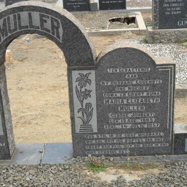 MULLER Maria Elizabeth nee JOUBERT 1885-1957