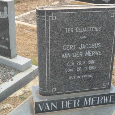 MERWE Gert Jacobus, van der 1880-1969
