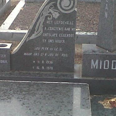 MIDDEL Pieter Hendrik 1936-1978