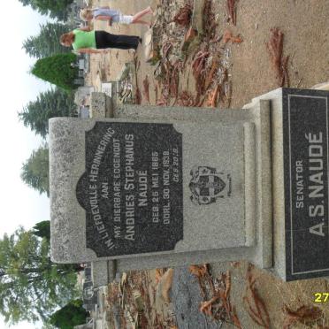 NAUDÉ Andries Stephanus 1885-1938