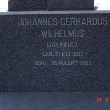 NIEKERK Johannes Gerhardus Wilhelmus, van 1893-1952 &amp; Martha Christina nee BOOYSEN 1896-1963