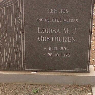 OOSTHUIZEN Louisa M.J. 1904-1975