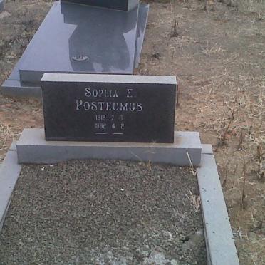 POSTHUMUS Sophia E. 1912-1982