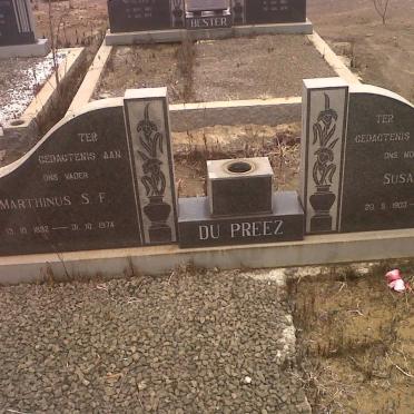 PREEZ Marthinus S.F., du 1892-1974 &amp; Susanna J. 1903-1975