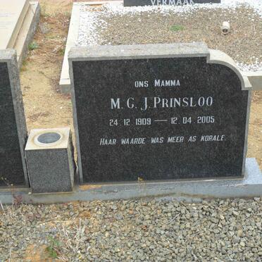 PRINSLOO M.C.J. 1909-2005