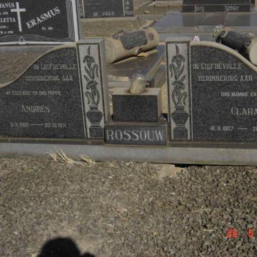 ROSSOUW Andries 1900-1971 &amp; Clara 1907-1976