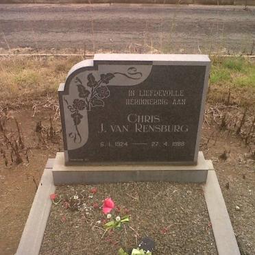 RENSBURG Chris J., van 1924-1988