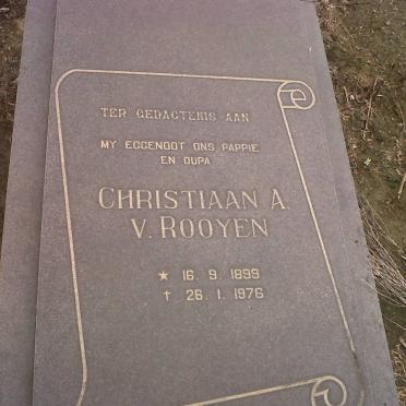ROOYEN Christiaan A., V. 1899-1976