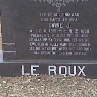 ROUX Gawie J., le 1919-1980