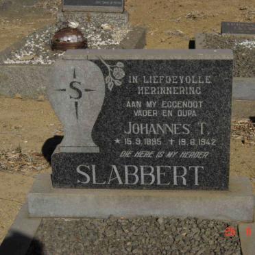 SLABBERT Johannes T. 1895-1942